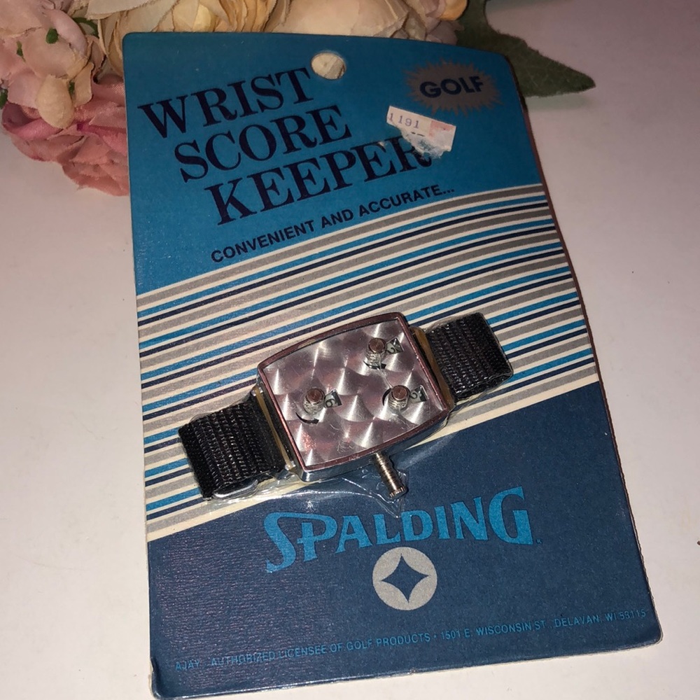 Vintage Spalding Wrist Golf Stroke/Score Keeper Counter NEW IN PACKAGE golf gift